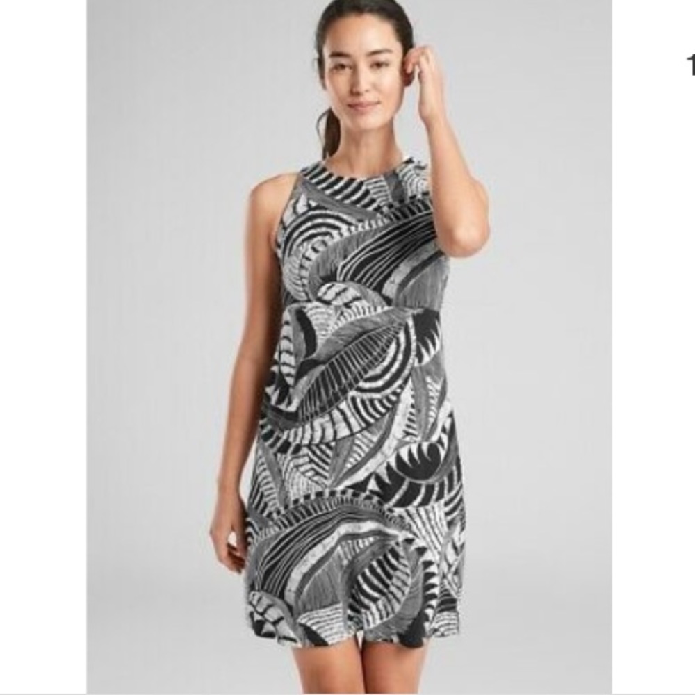 Santorini Printed High Neck Dress